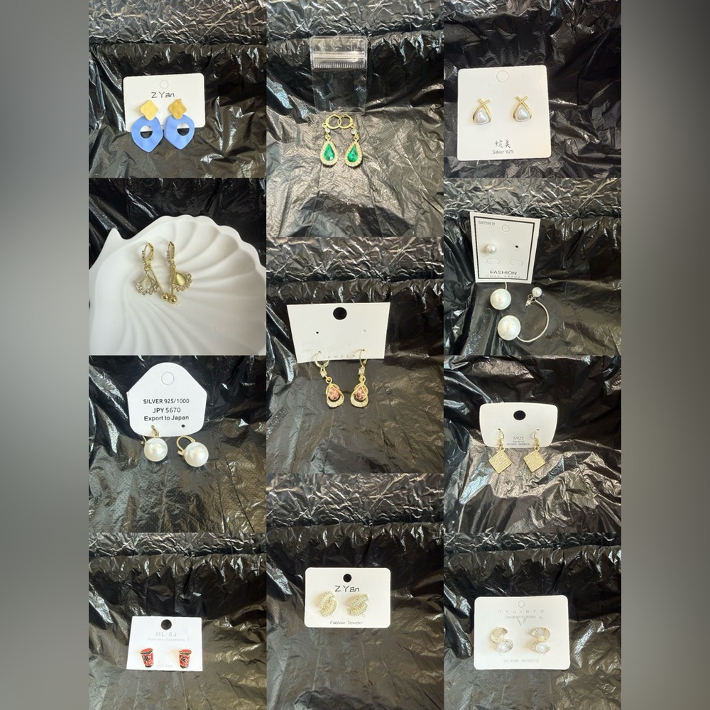 New bundle Pearl Earrings Set 11 pairs#41